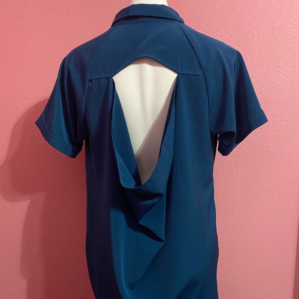 Open Back Button Down